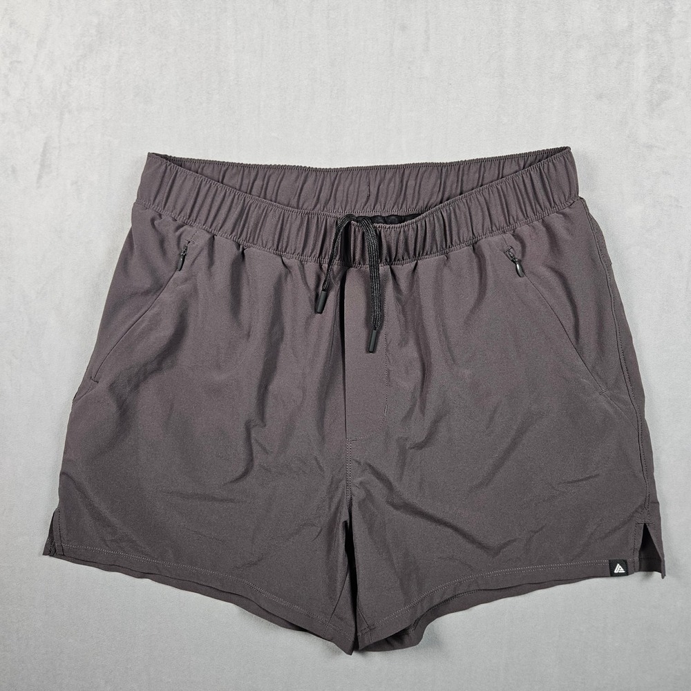 Athletegy Running Shorts Mens Large Olive Green Lined Athletic Gym Adjustable